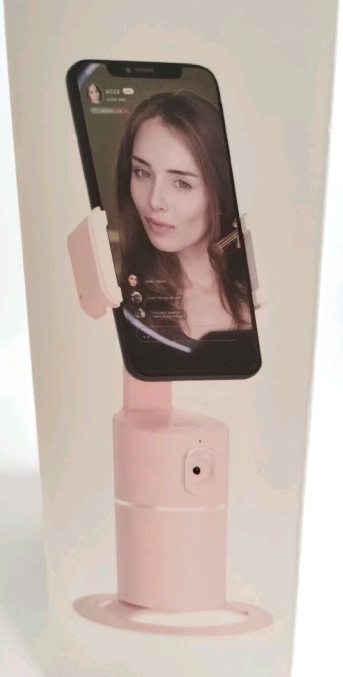 Auto Face Tracking 360 ° Rotating Phone Holder - Pink